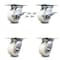Service Caster 4 Inch Nylon Caster Set with Roller Bearing 4 Swivel Lock and 2 Brake SCC SCC-35S420-NYR-SLB-BSL-2-BSL-2 - alternate 1